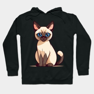 standing siamese cat Hoodie